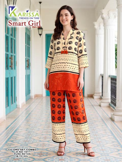 Karissa smart girl vol-5 d.no 167 coord set wholesale clothes online india